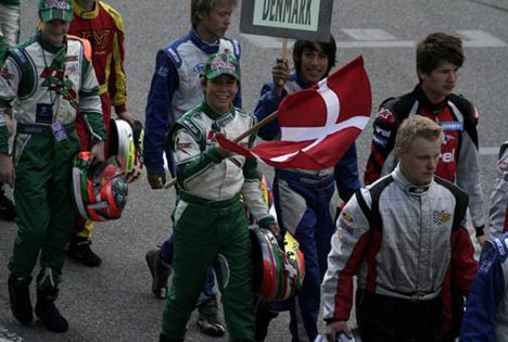 En glad Nikolaj har kørt sig frem til en deltagelse i EM finalen.